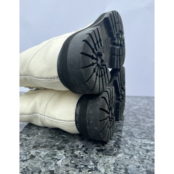 Proenza Schouler Combat Lace Up Boot Women’s Size EU 39.5 vory - Picture 14 of 16